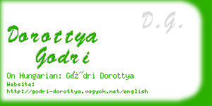 dorottya godri business card